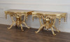 French Gold Leaf Rococo Console Table