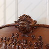 Ornate Hand Carved Solid Mahogany Gothic Bed