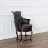 Genuine Leather Counter height Swivel Barstools Pair (2)
