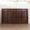 Large Custom Mahogany Open Library  Bookcase Shelfs