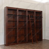 Large Custom Mahogany Open Library  Bookcase Shelfs