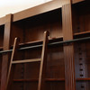16.5ft Mahogany Open Sectional Library Bookcase with Ladder