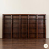 16.5ft Mahogany Open Sectional Library Bookcase with Ladder