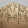Antiqued Gold Leaf Rococo Queen Headboard Pair (2)s (2)