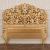Antiqued Gold Leaf Rococo Queen Headboards (2)