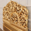 Antiqued Gold Leaf Rococo Queen Headboards (2)