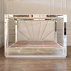 Alaska King Mirrored Four Post Canopy Bed