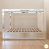 Magnificent Alaska King Mirrored Four Poster Canopy Bed