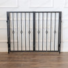 Custom Black Wrought Iron Dog Gate
