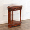 Small Dark Walnut Victorian Gothic Corner Table