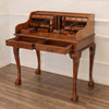 Custom Chippendale Escritoire Writing Desk w/ Natural Glaze Finish