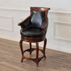 Genuine Leather Swivel Barstools Set (6)