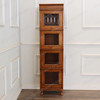 Mahogany 4-Stack Interchangeable Barrister Lawyer's Bookcase