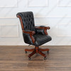 The Grand Black Genuine Leather Office Chair