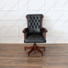 Black Genuine Leather Executive Office Chair