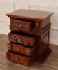 3pc Heavily Ornate Mahogany Gothic Bedroom set