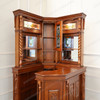 Mahogany Victorian Corner Home Bar