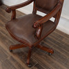 Antique Brown Genuine Leather Executive Office Chair