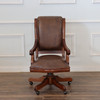 Antique Brown Genuine Leather Executive Office Chair