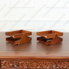 Mahogany 2-stack Paper Tray