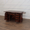 60" Custom Mahogany Desk with Slide Out Wings