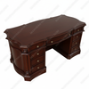 5ft Dark Mahogany Desk with Slide Out Wings