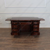 5ft Dark Mahogany Desk with Slide Out Wings