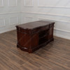 5ft Dark Mahogany Desk with Slide Out Wings