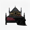 Black Gothic Queen Empire Bed