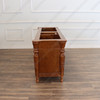 72" Custom Teak 2-Sink Bathroom Vanity