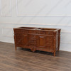 72" Custom Teak 2-Sink Bathroom Vanity