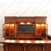 11ft Mahogany Corner Bar w/ Stained Glass