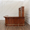11ft Mahogany Corner Bar w/ Stained Glass