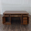 Teak Oval Office Resolute Desk Replica