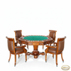 5pc Mahogany Poker/Game Table Set