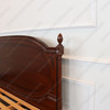 Light Walnut NC French Josephine Bed With Wooden Panel