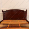 Light Walnut NC French Josephine Bed With Wooden Panel
