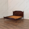 Light Walnut NC French Josephine Bed With Wooden Panel