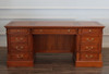 72" Custom mahogany double pedestal credenza desk
