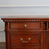 72" Custom mahogany double pedestal credenza desk