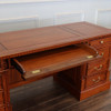 72" Custom mahogany double pedestal credenza desk