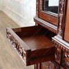 Solid Mahogany Presidential Resolute Bookcase Walnut PU