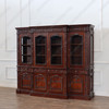 Solid Mahogany Presidential Resolute Bookcase Walnut PU