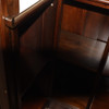 Dark Mahogany Walk-in Canopy Pub Bar w/ Stained Glass Ceiling