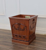 Custom Mahogany Resolute Trash Bin