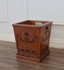 Custom Mahogany Resolute Trash Bin