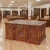 6ft Natural Mahogany Presidential Resolute Office Desk