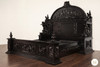 Large Gothic Ornate Hand Carved Bed (several finish options)