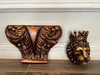 The Regal Lion Neoclassical Mahogany Bar – Hand-Carved with Tufted Leather & Sculpted Columns