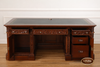 6ft Natural Mahogany Resolute Desk w/ Leather Top (72" X 36")